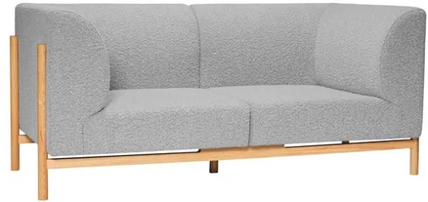 Hübsch Moment Sofa 2 Seater Lille Grå/Natur